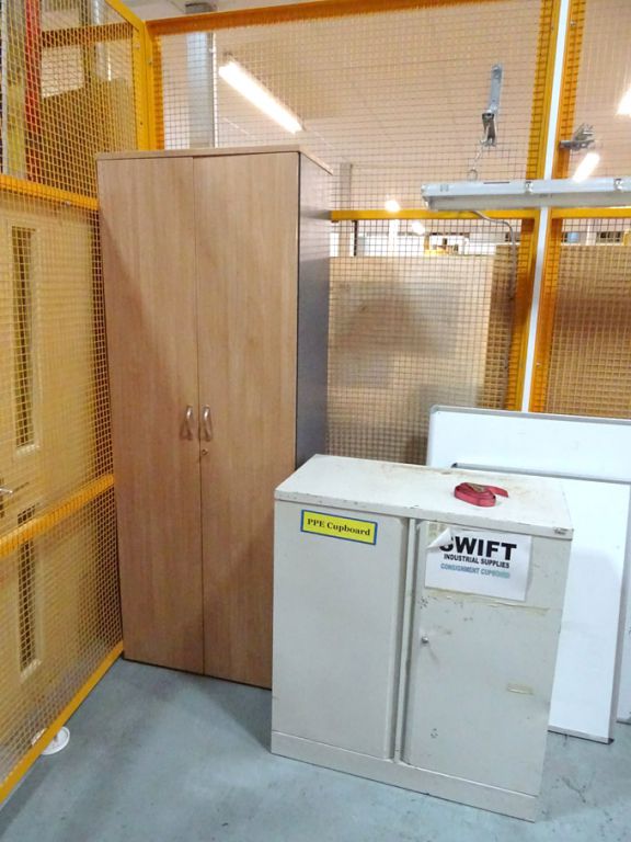 Maple effect 4 drawer filing cabinet with matching...