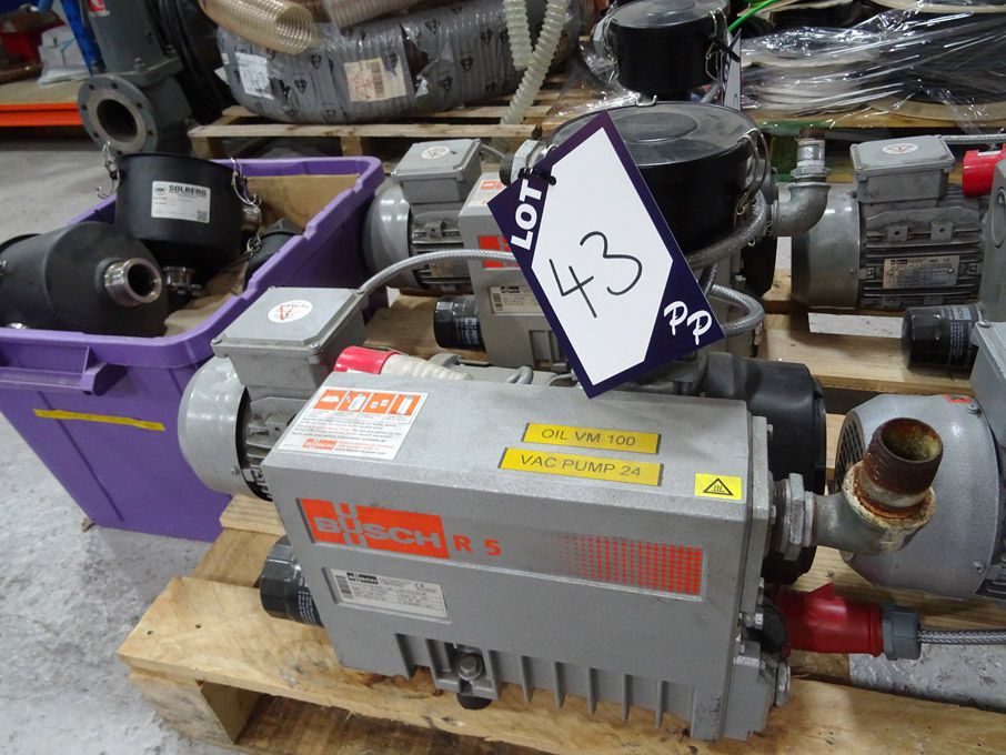 Busch R5 vacuum pump, 1500rpm, 0.75kW motor