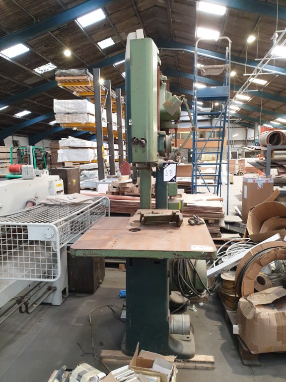 Wadkin DR1424 vertical bandsaw, 870x900mm bed, 800...