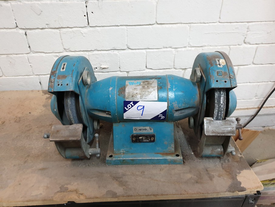 Wolf 200mm double ended grinder, 240v - Lot Locate...