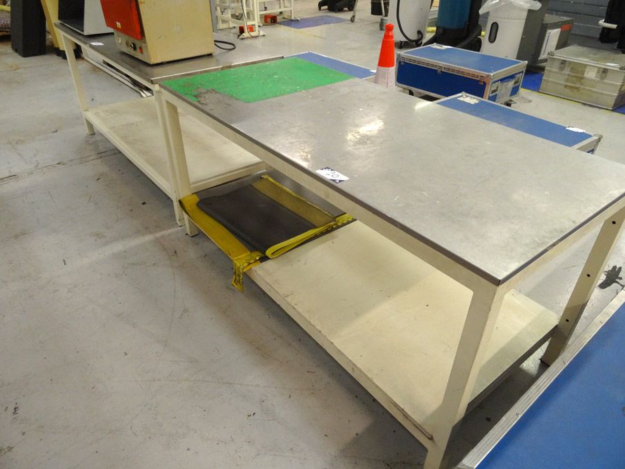 1800x800mm metal table & 1820x780mm metal table -...