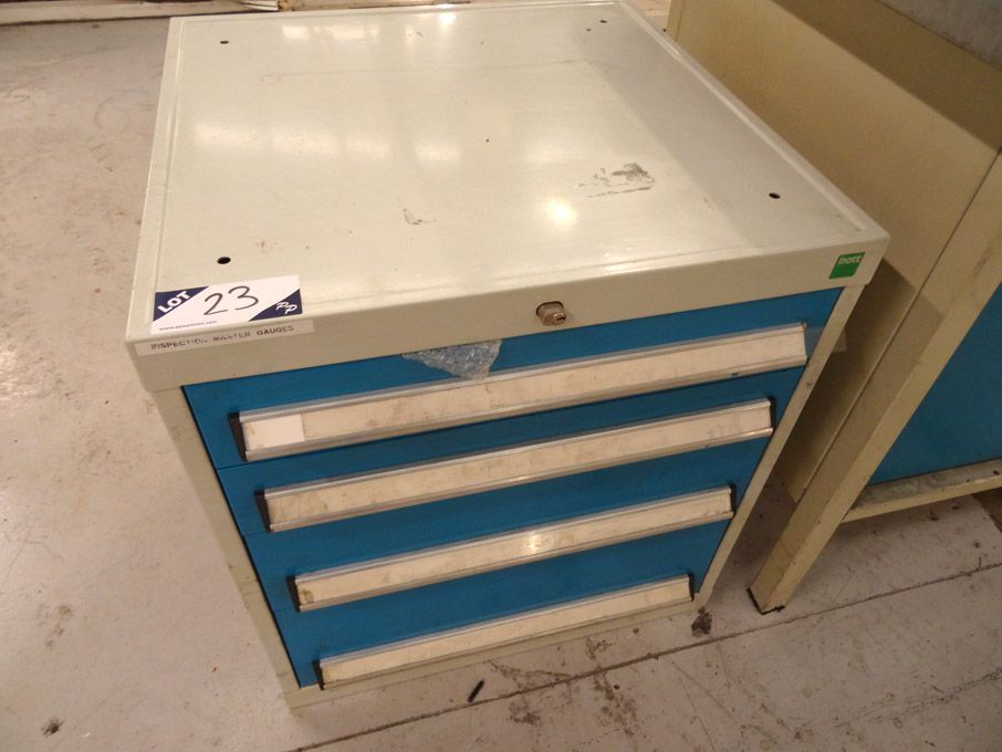 Bott 4 drawer metal storage cabinet, 600x600x650mm...