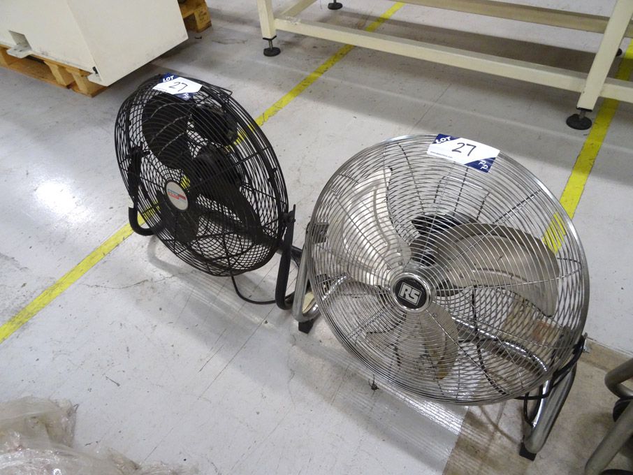 RS 240v fan & Sealey HVF18 variable speed fan, 240...