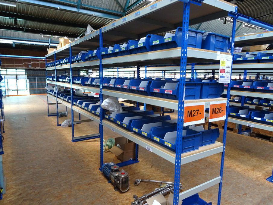 4 bays Anchor Point light duty boltless storage ra...