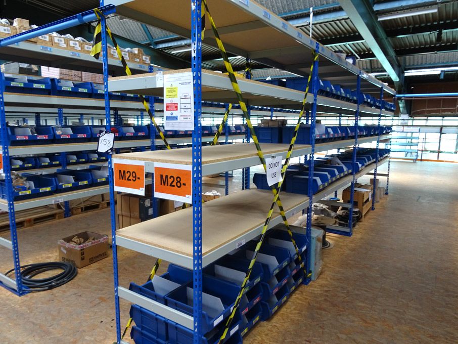4 bays Anchor Point light duty boltless storage ra...
