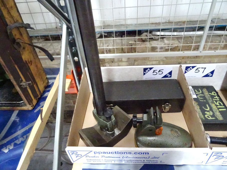 Bench type clamp, 2x clock / dial bases etc
