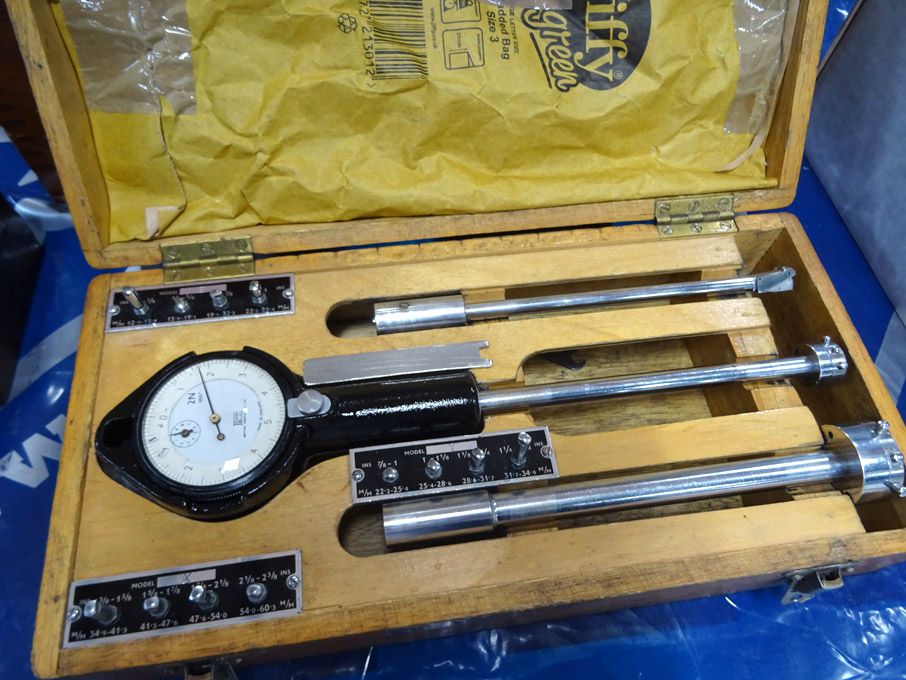 John Bull model Z dial bore gauge in wooden case
