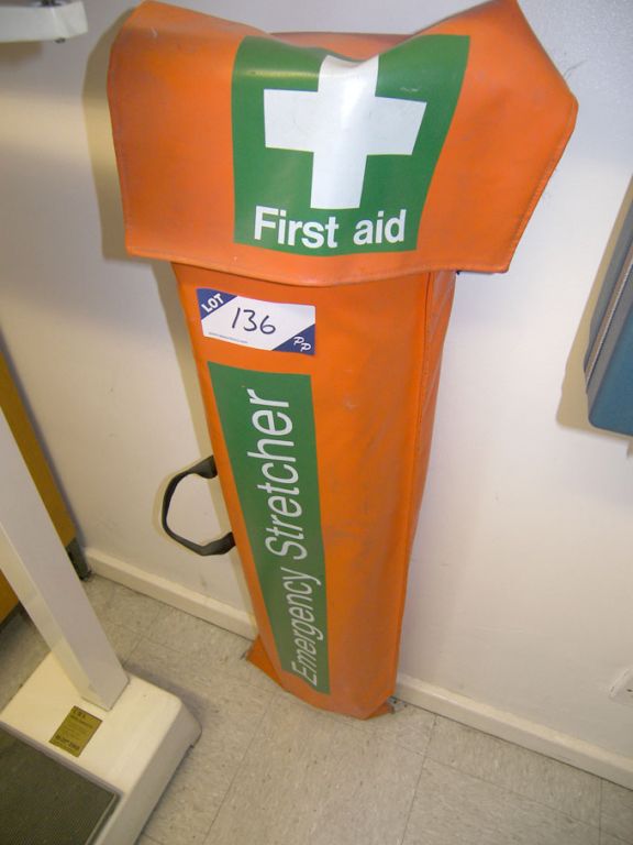 First Aid emergency stretcher in case