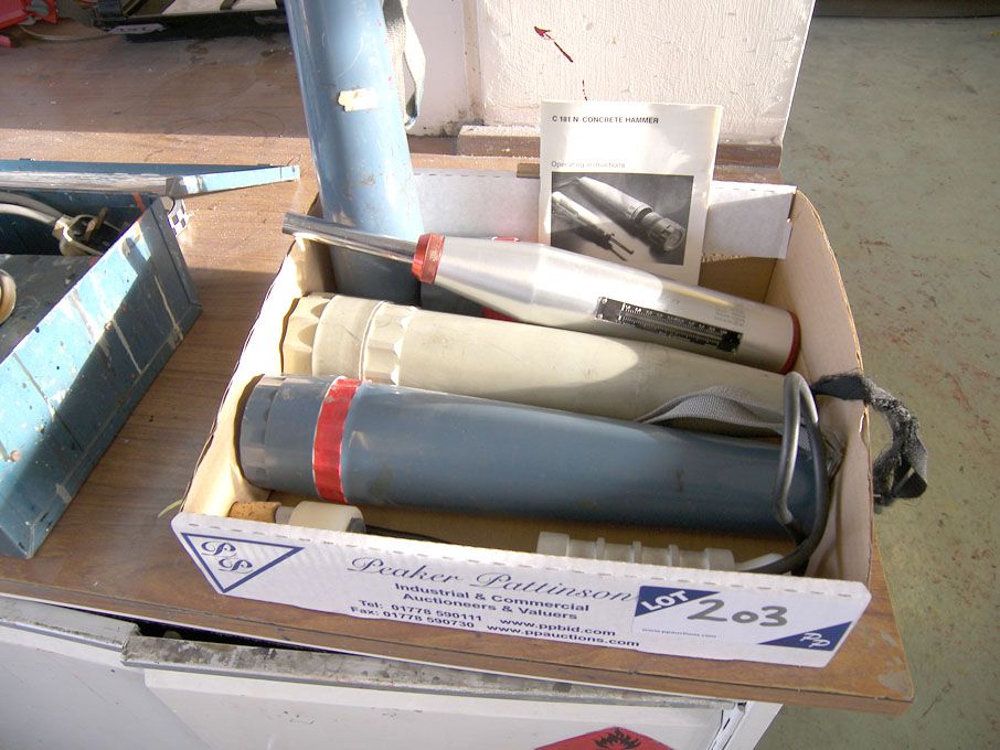 Qty various controls C181N concrete hammers
