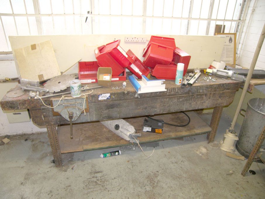 2400x500mm woodworking bench with Record vice