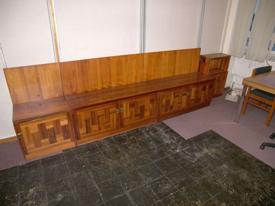 Contents of office inc: 3x mahogany sideboards, 20...