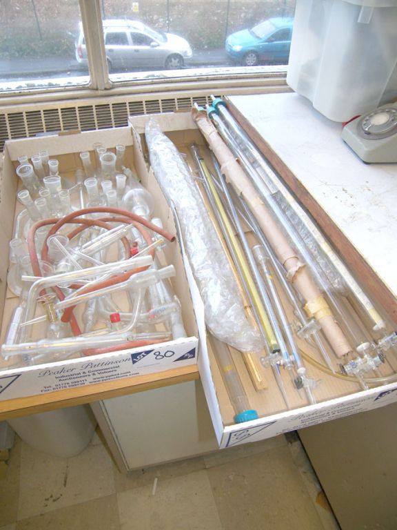 Qty laboratory glasswear inc: flat flange adapters...