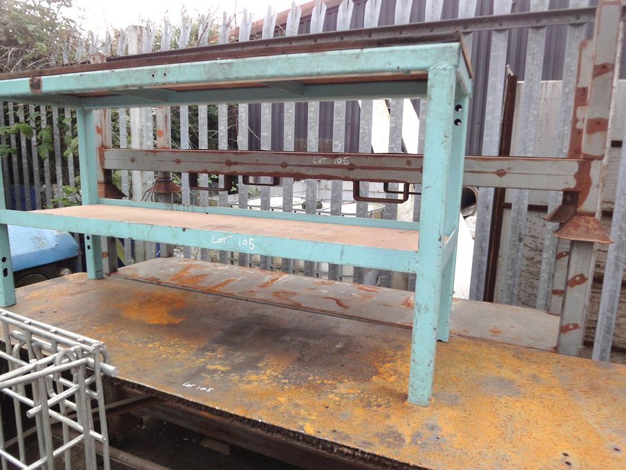 Heavy duty mobile workbench & 3x forkable 4 post m...