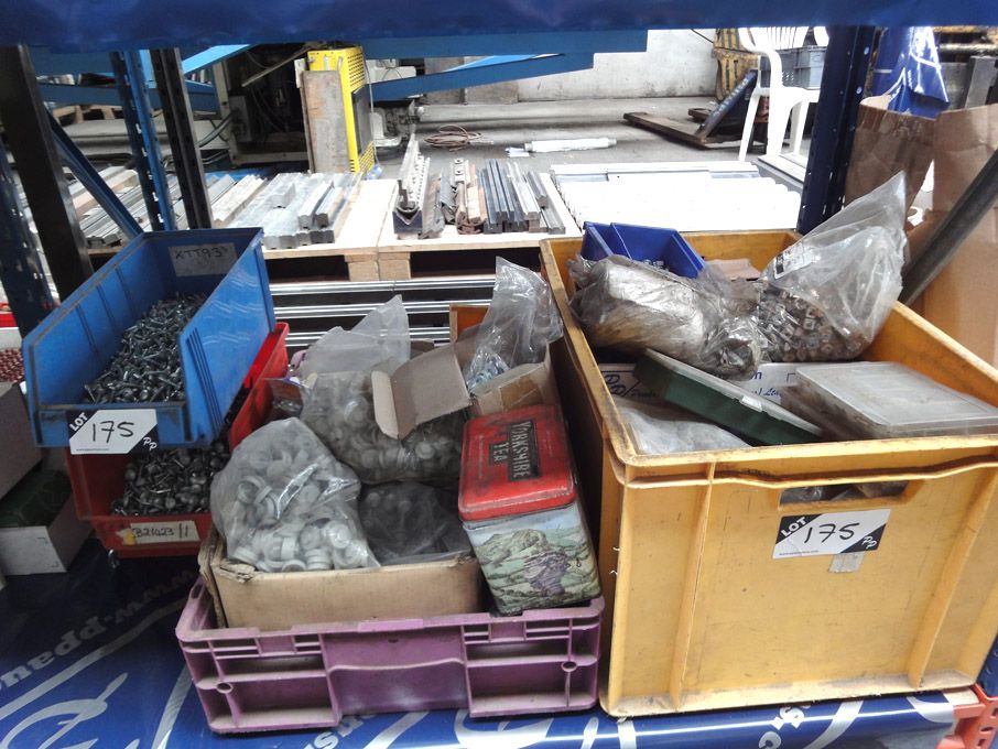 Large Qty roofing nuts, bolts, washers, screws etc