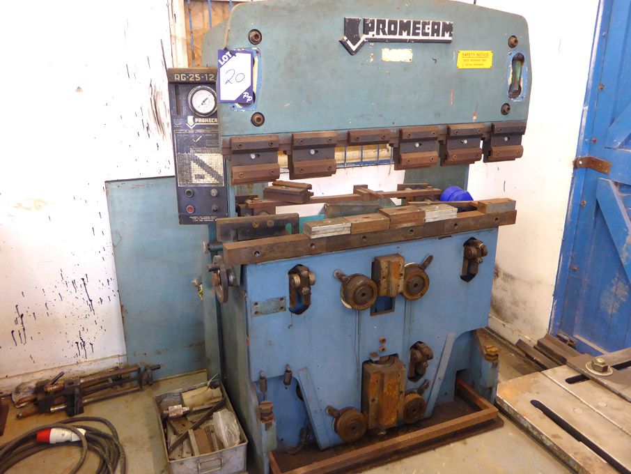 Promecam RG-25-12 press brake, 25 ton x 1200mm cap...