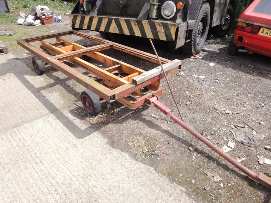 Heavy duty metal towable trailer, 2600x1100mm appr...